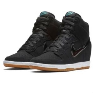 Nike Dunk Sky High Wedges Black